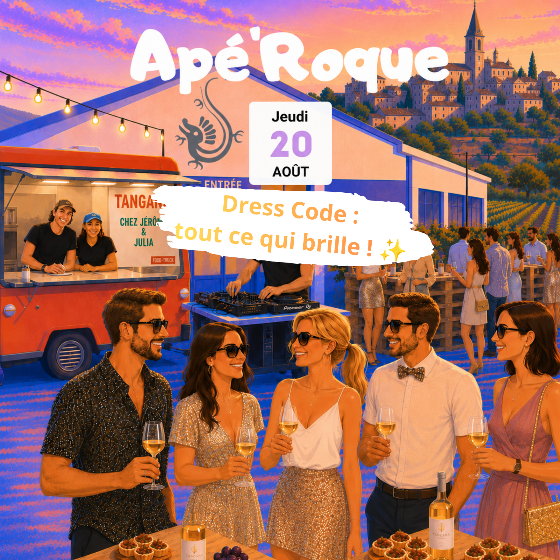 Apé’Roque : Jeudi 20 août 2026 – 19h00/23h00